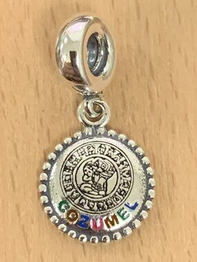 Pandora Cozumel Caribbean Island Exclusive Charm, S925 Silver Bracelets